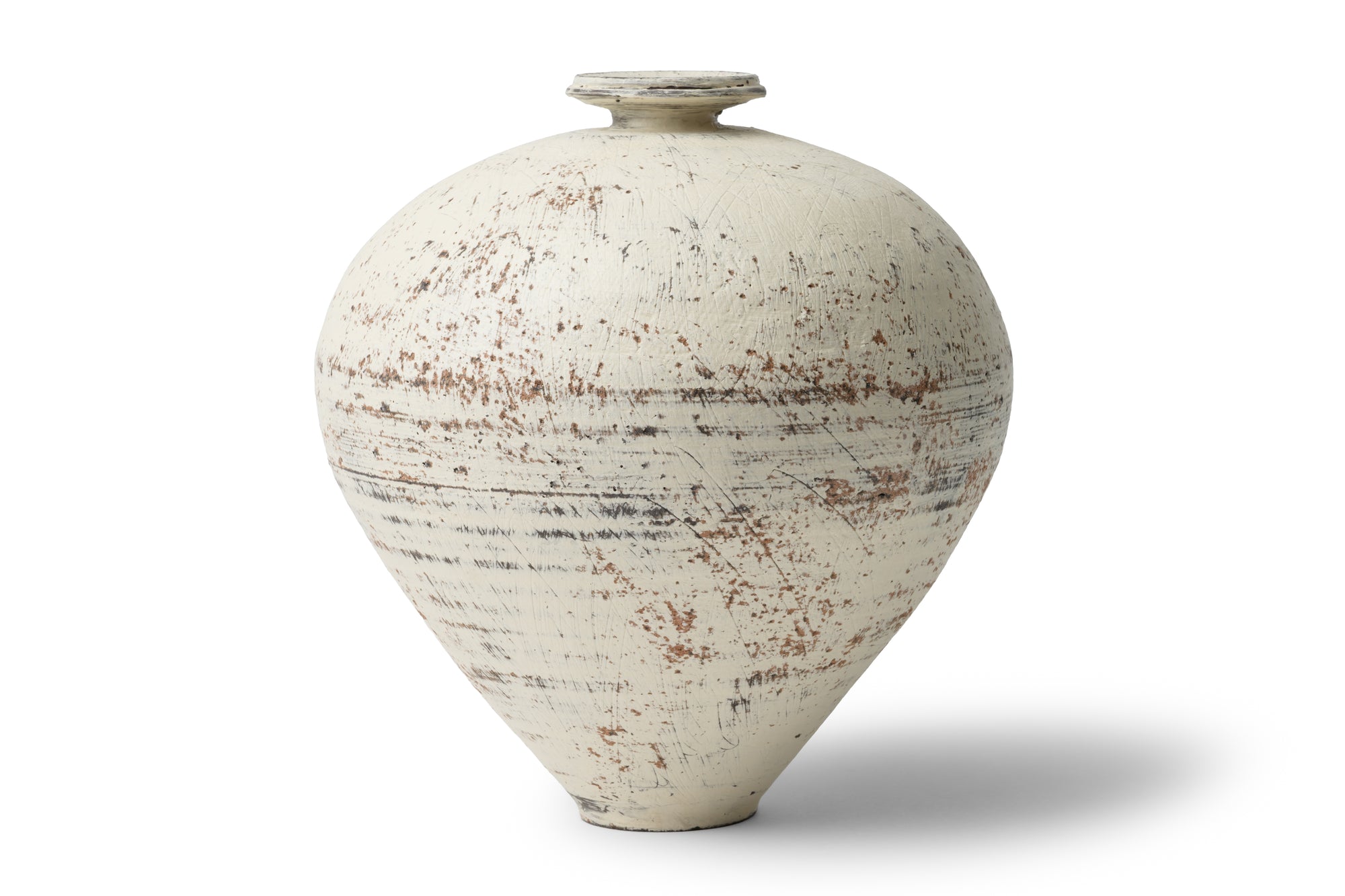 大澤哲哉-壺 4 白-