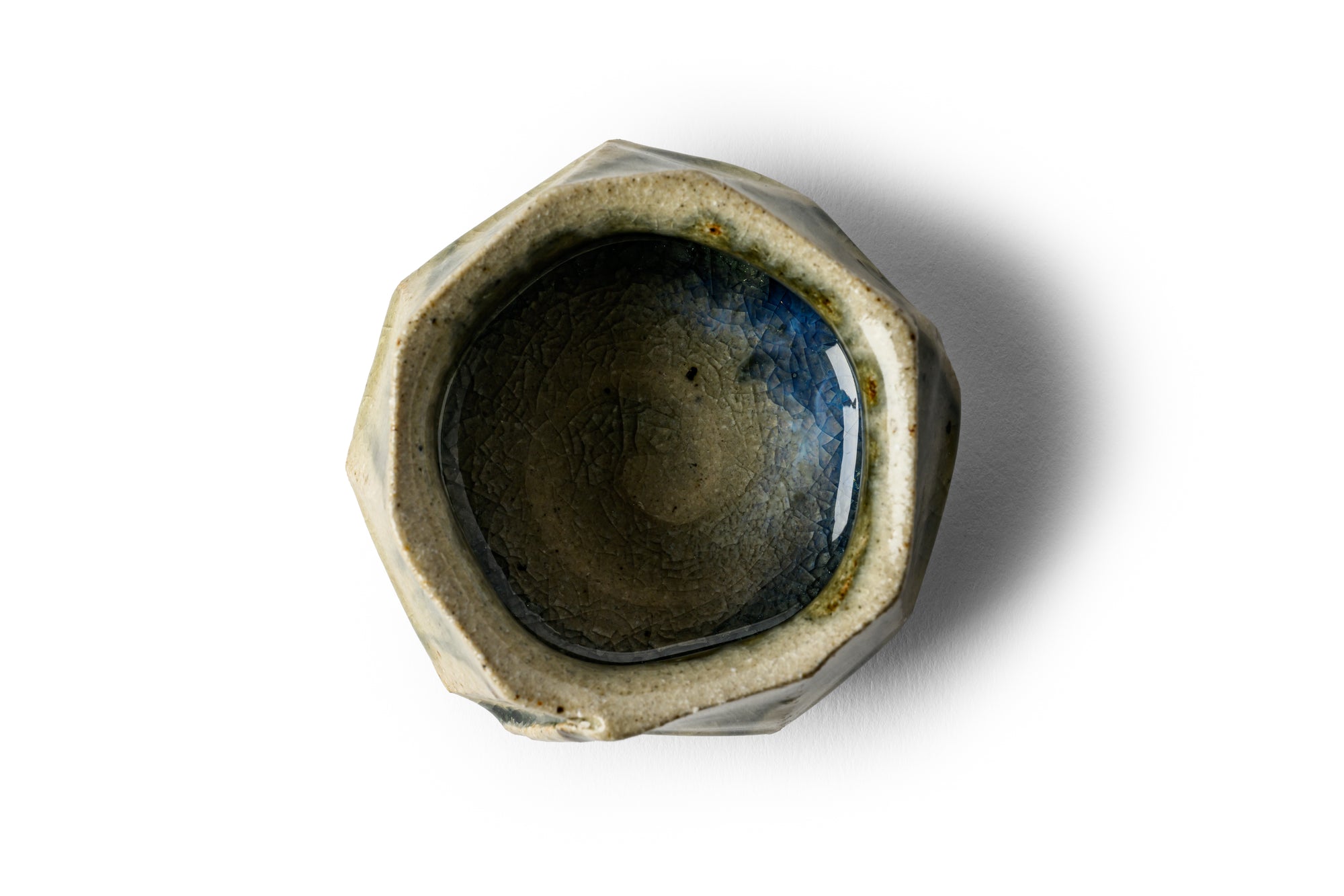 Hiraoka Hitoshi - Divided Surface Faceted Guinomi -