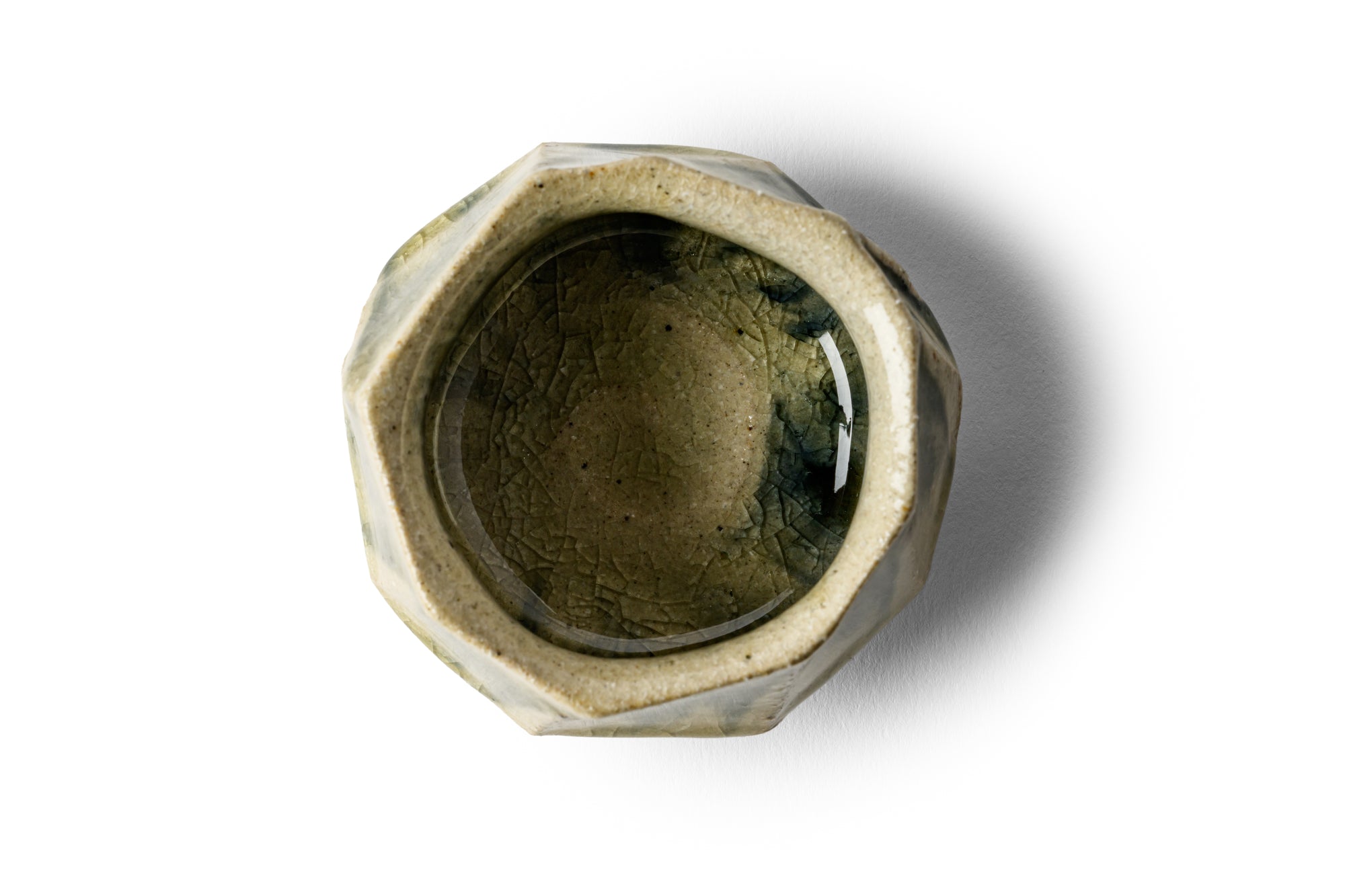 Hiraoka Hitoshi - Divided Surface Faceted Guinomi -