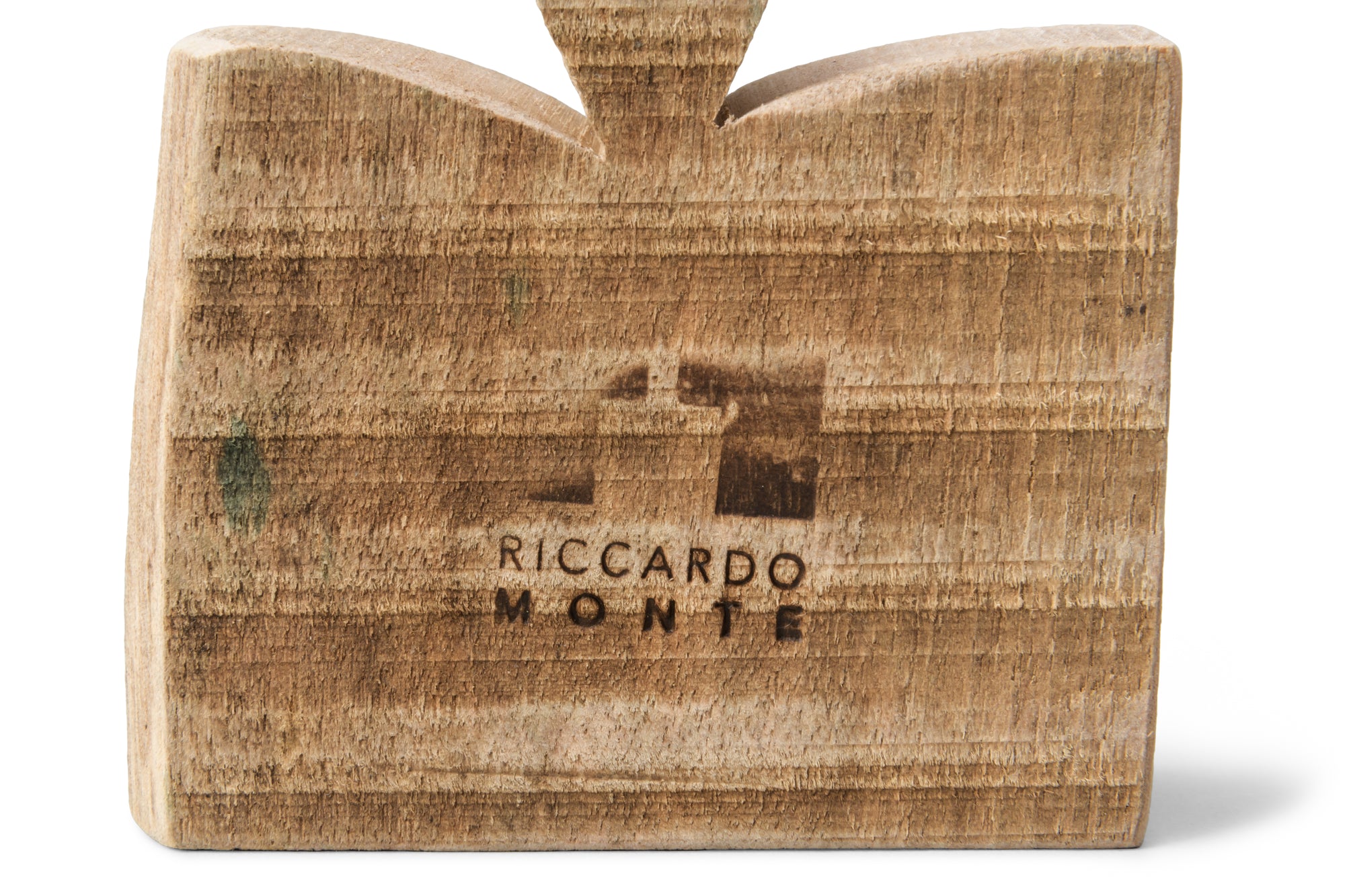 Memories of Italy - Small standing wooden serving board -