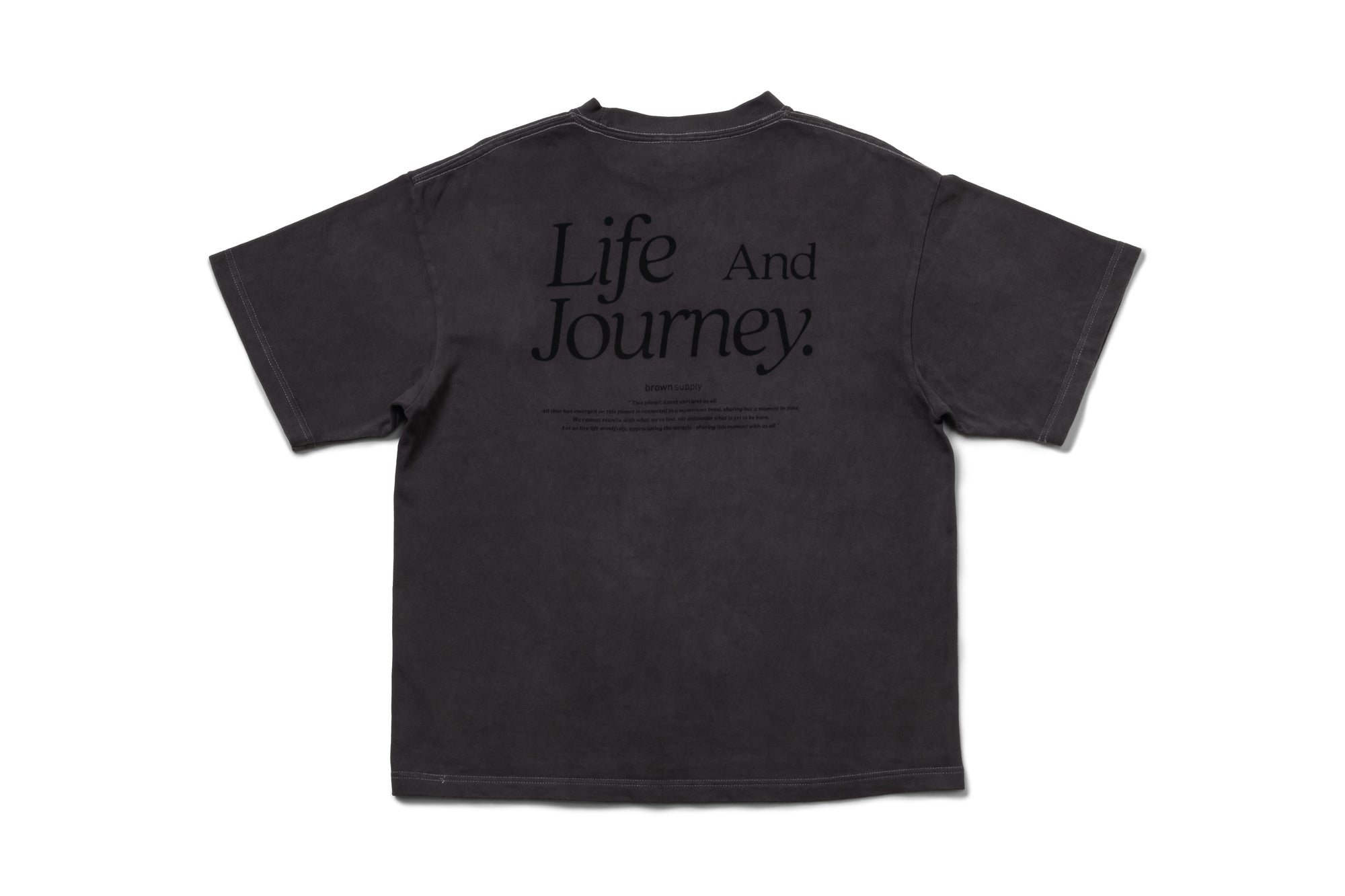 brown's supply - Original T-shirt featuring tea dyed Washizu -